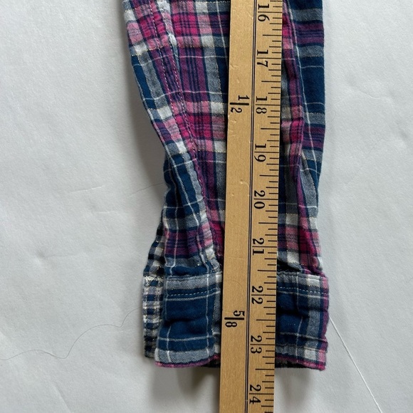 SUPERDRY Cotton Madras Button Front Long Sleeve Shirt - Picture 10 of 14